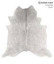 Medium Grey X-Large Brazilian Cowhide Rug 6'7"H x 6'5"W #85669 by Hudson Hides