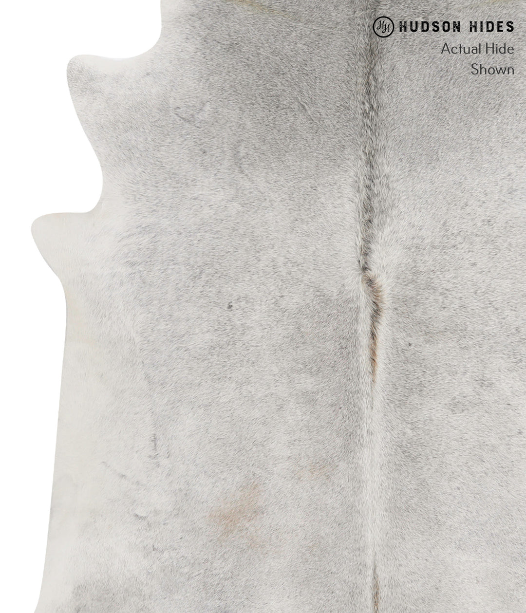 Medium Grey X-Large Brazilian Cowhide Rug 6'7"H x 6'5"W #85669 by Huds