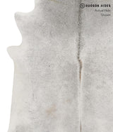 Medium Grey X-Large Brazilian Cowhide Rug 6'7"H x 6'5"W #85669 by Hudson Hides
