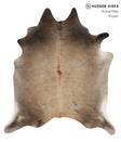 Grey with Beige X-Large Brazilian Cowhide Rug 6'11"H x 6'1"W #85672 by Hudson Hides