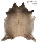 Grey with Beige X-Large Brazilian Cowhide Rug 6'11"H x 6'1"W #85672 by Hudson Hides