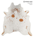 Salt and Pepper Brown X-Large Brazilian Cowhide Rug 7'2"H x 6'8"W #85755 by Hudson Hides