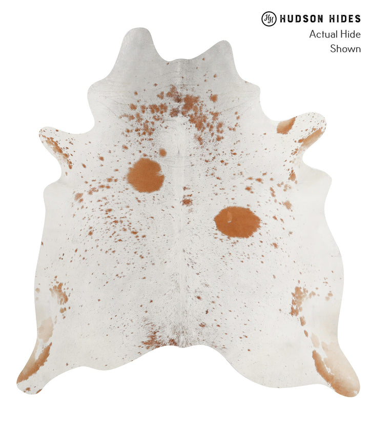 Salt and Pepper Brown X-Large Brazilian Cowhide Rug 7'2"H x 6'8"W #85755 by Hudson Hides