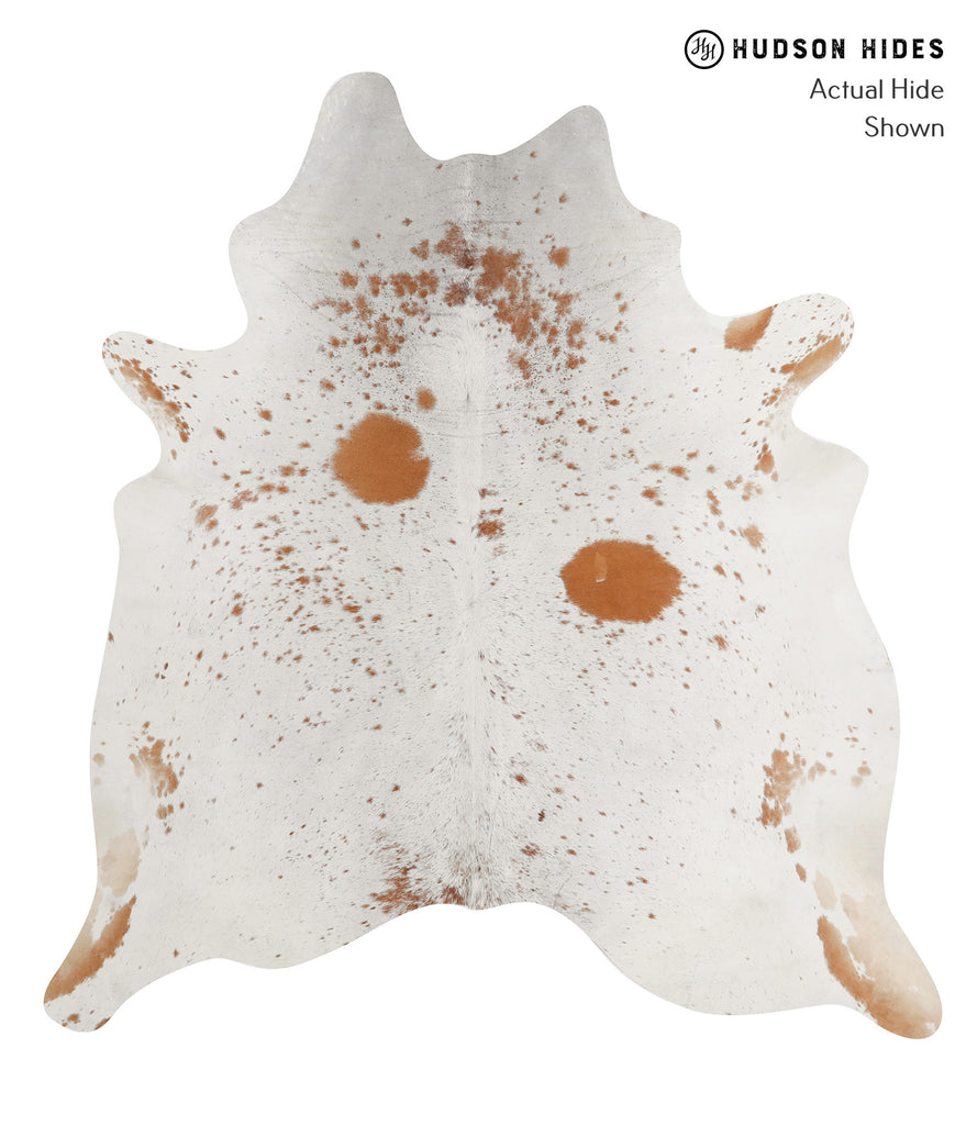 Salt and Pepper Brown X-Large Brazilian Cowhide Rug 7'2"H x 6'8"W #85755 by Hudson Hides