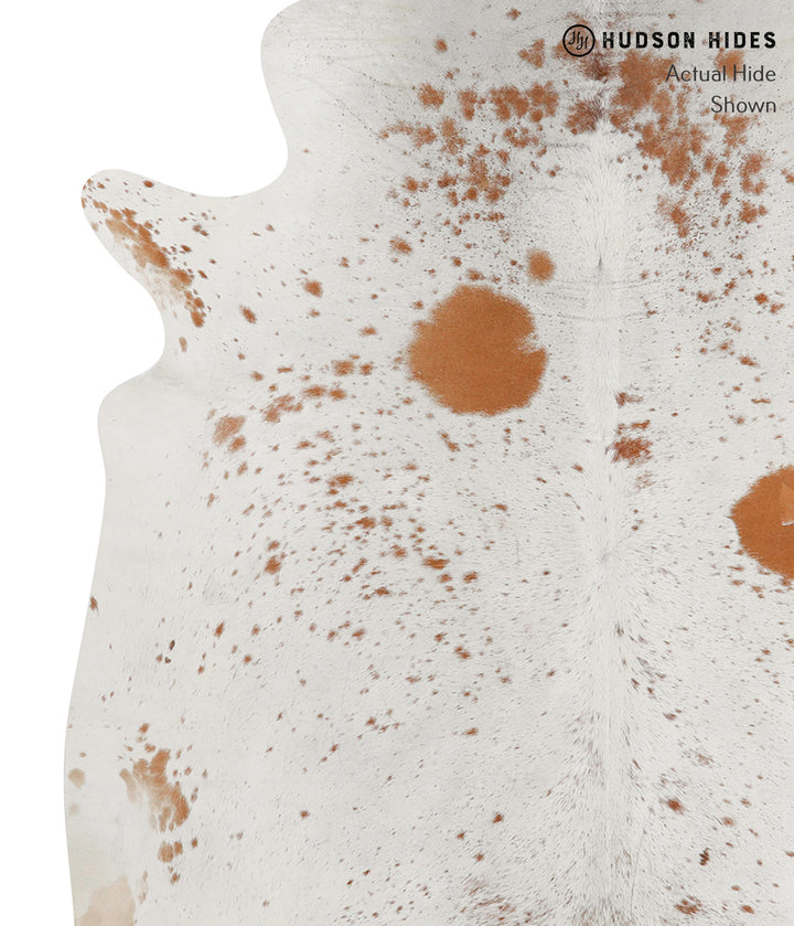 Salt and Pepper Brown X-Large Brazilian Cowhide Rug 7'2"H x 6'8"W #85755 by Hudson Hides