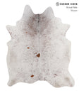 Salt and Pepper Brown X-Large Brazilian Cowhide Rug 7'3"H x 6'2"W #85838 by Hudson Hides