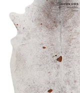 Salt and Pepper Brown X-Large Brazilian Cowhide Rug 7'3"H x 6'2"W #85838 by Hudson Hides