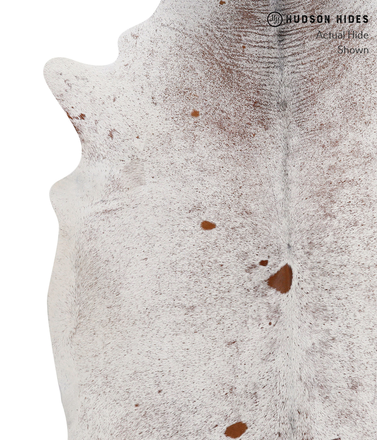 Salt and Pepper Brown Cowhide Rug #85838