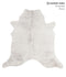 Grey Brindle Large Brazilian Cowhide Rug 5'10