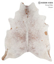 Salt and Pepper Brown X-Large Brazilian Cowhide Rug 7'1"H x 6'1"W #85904 by Hudson Hides