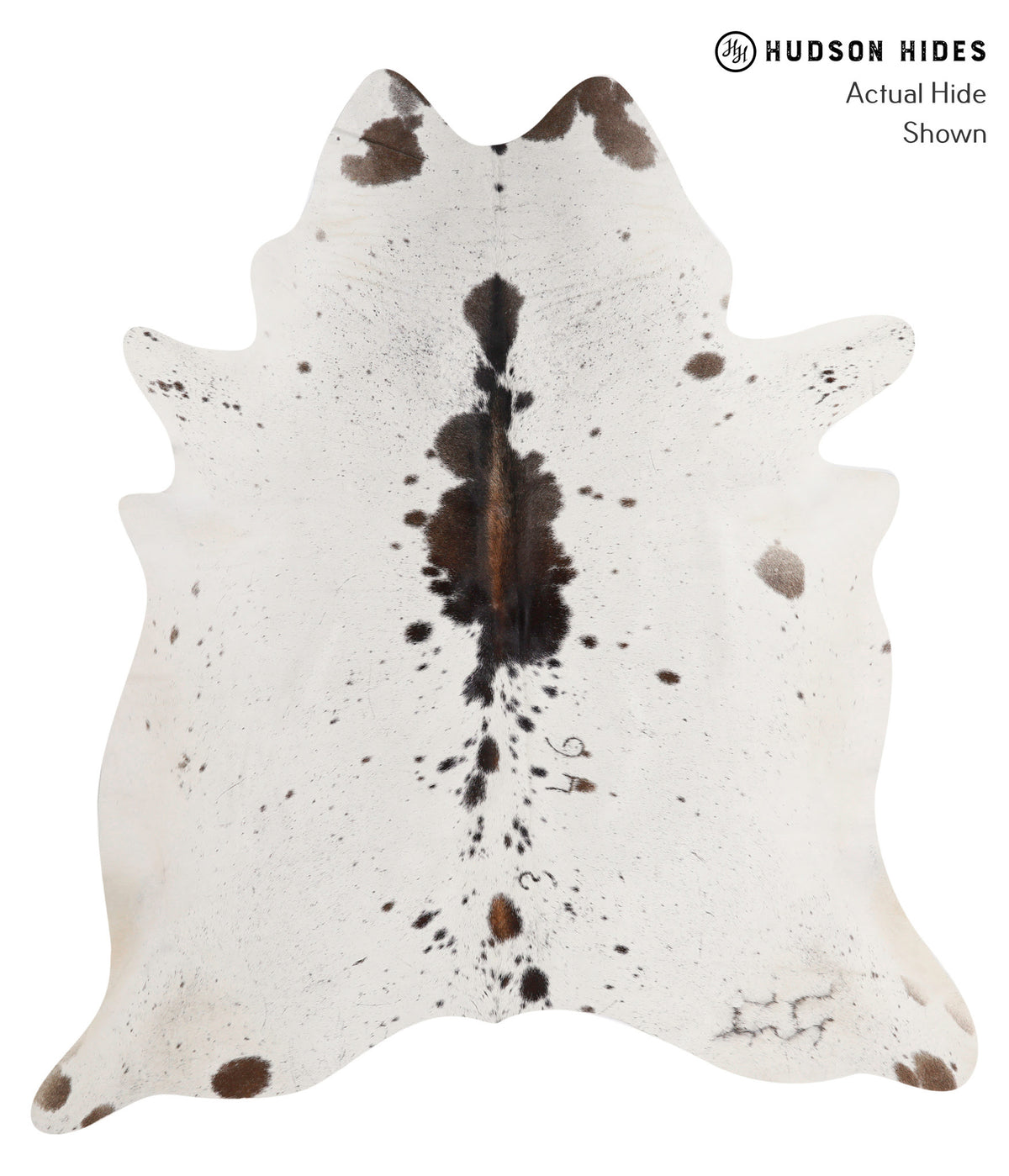 Salt and Pepper Black Cowhide Rug #85907