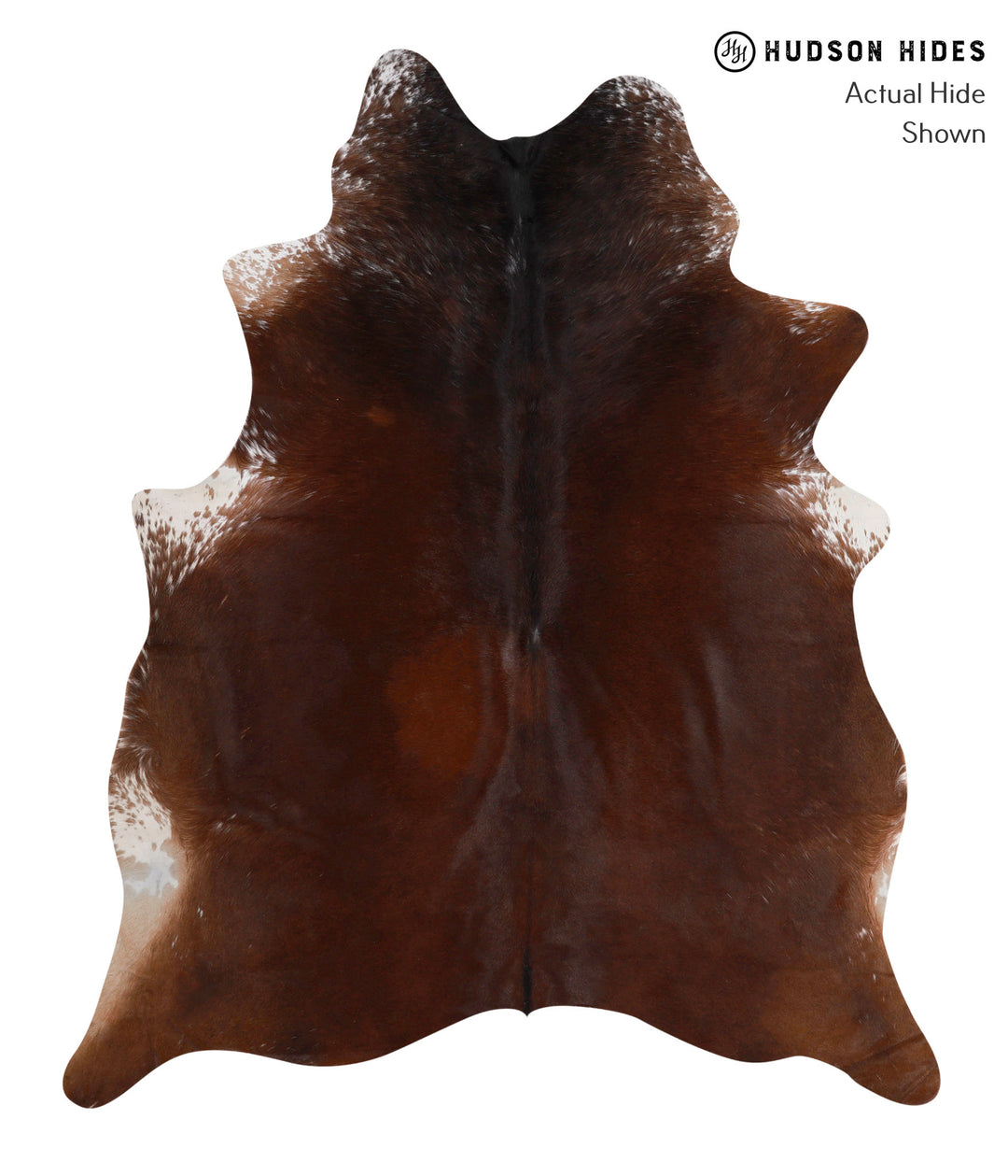 Chocolate X-Large Brazilian Cowhide Rug 7'2"H x 5'11"W #85946 by Hudso