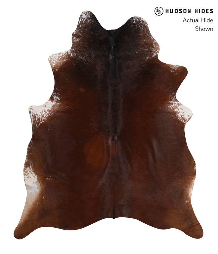 Chocolate X-Large Brazilian Cowhide Rug 7'2"H x 5'11"W #85946 by Hudson Hides