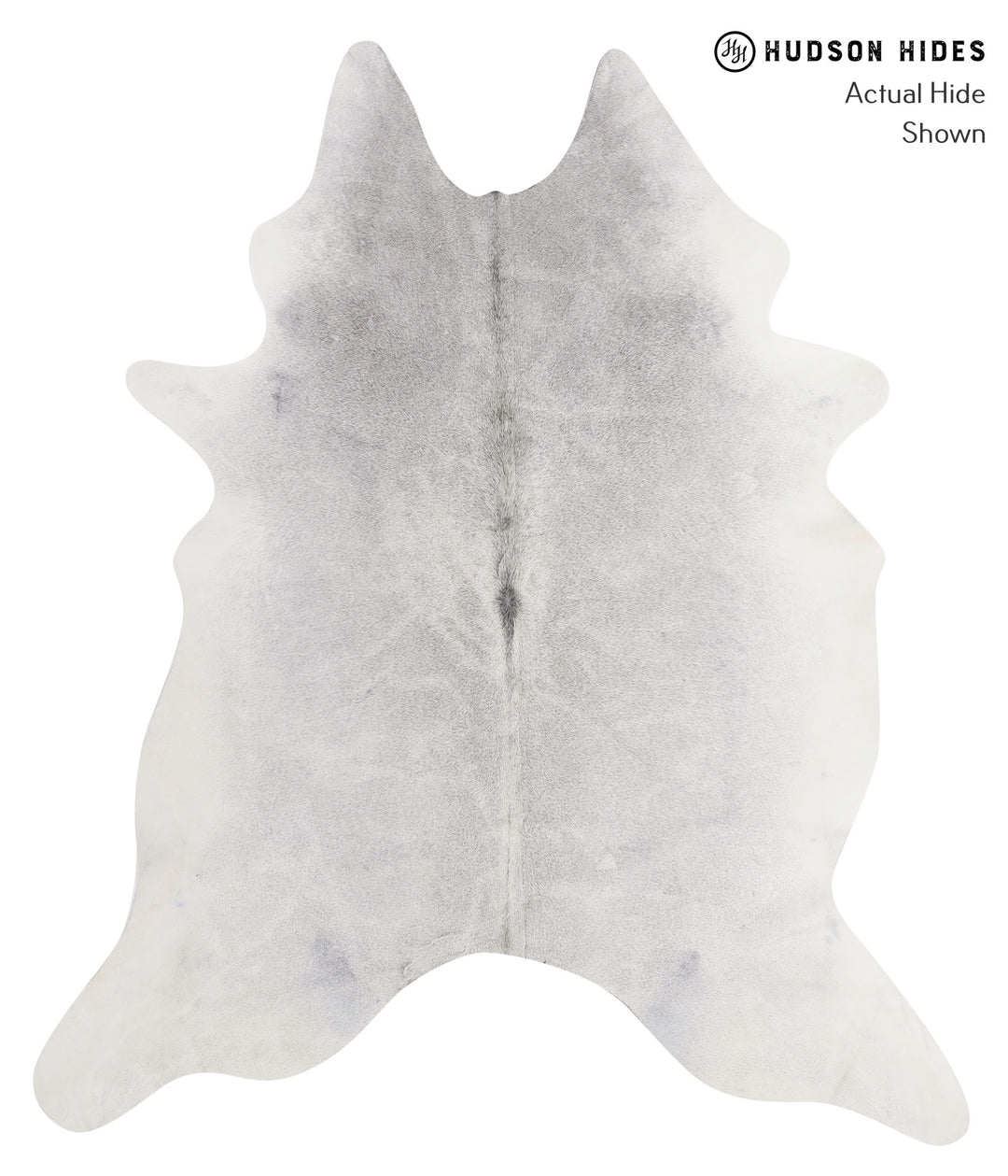 Medium Grey X-Large Brazilian Cowhide Rug 7'5"H x 6'3"W #85948 by Huds