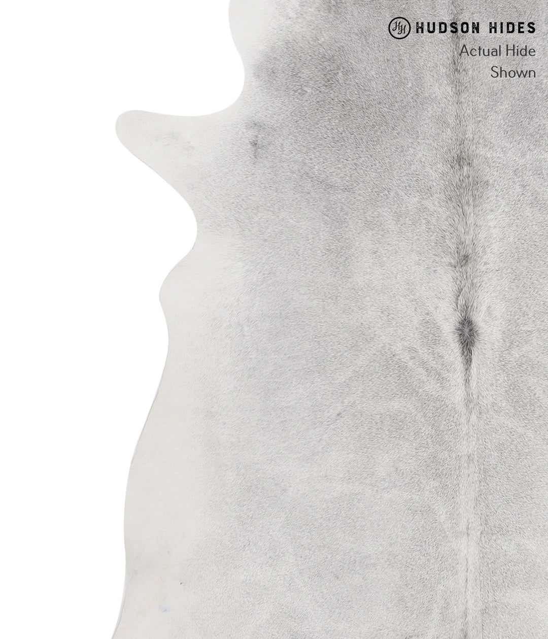 Medium Grey X-Large Brazilian Cowhide Rug 7'5"H x 6'3"W #85948 by Huds