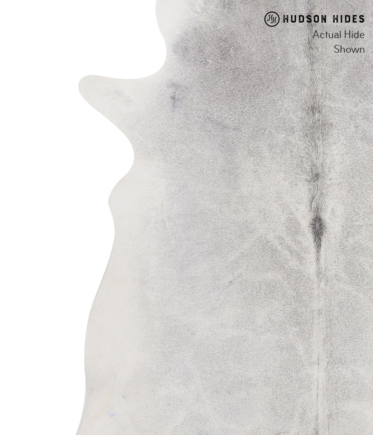 Medium Grey X-Large Brazilian Cowhide Rug 7'5"H x 6'3"W #85948 by Hudson Hides