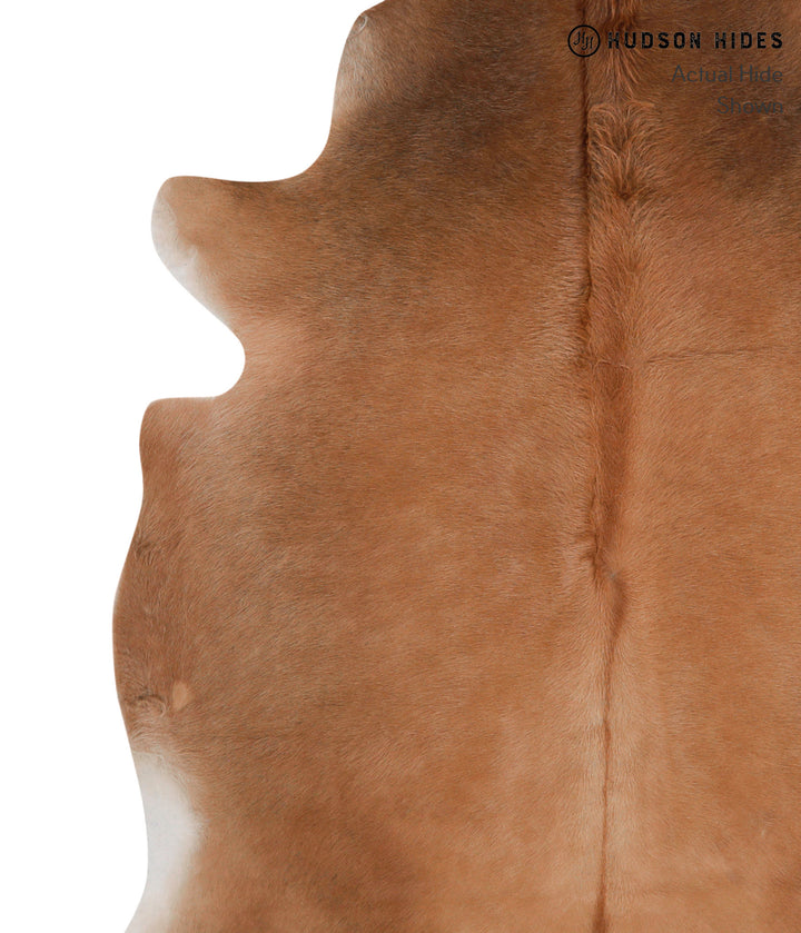 Solid Brown X-Large Brazilian Cowhide Rug 7'0"H x 5'9"W #85956 by Hudson Hides
