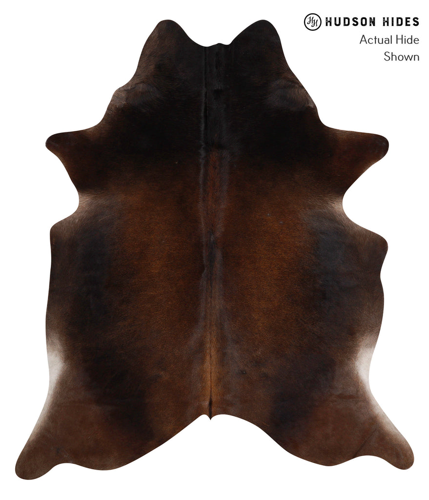 Chocolate X-Large Brazilian Cowhide Rug 6'9"H x 5'11"W #85962 by Hudson Hides