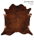 Dark Brindle X-Large Brazilian Cowhide Rug 6'9"H x 6'10"W #85966 by Hudson Hides