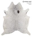 Salt and Pepper Black X-Large Brazilian Cowhide Rug 7'1"H x 6'4"W #85967 by Hudson Hides
