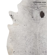 Salt and Pepper Black X-Large Brazilian Cowhide Rug 7'1"H x 6'4"W #85967 by Hudson Hides