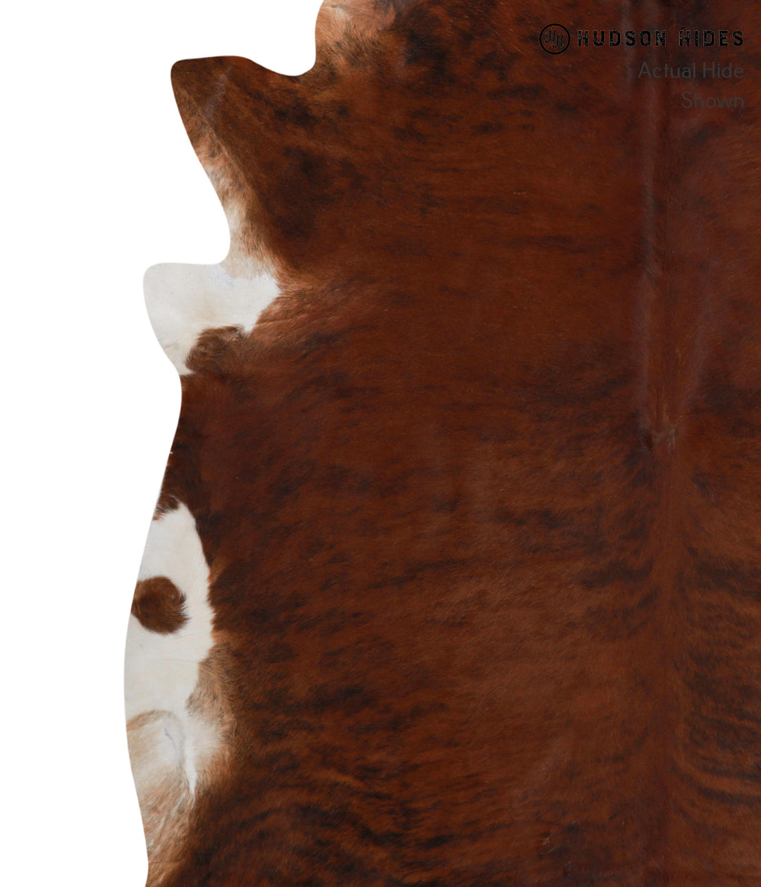Medium Brindle XX-Large Brazilian Cowhide Rug 7'6"H x 7'6"W #85975 by 