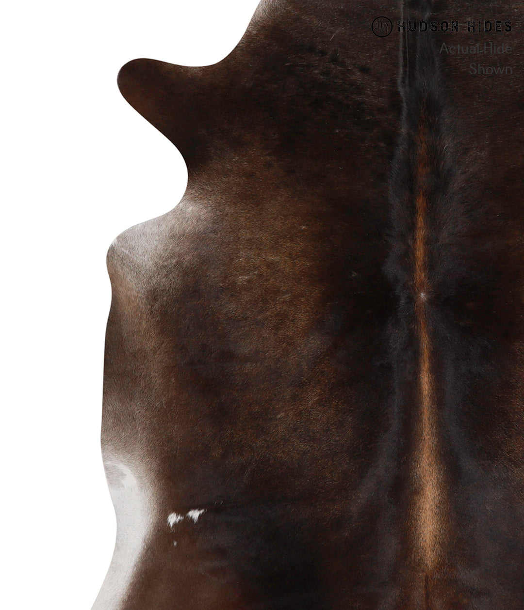 Dark Grey X-Large Brazilian Cowhide Rug 7'3"H x 6'7"W #85978 by Hudson