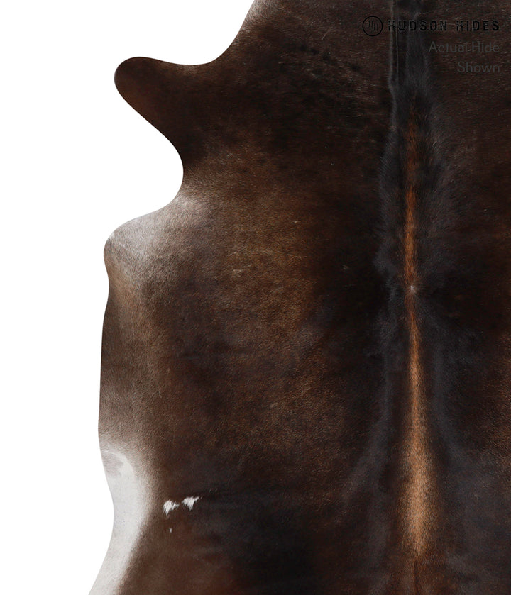 Dark Grey X-Large Brazilian Cowhide Rug 7'3"H x 6'7"W #85978 by Hudson Hides