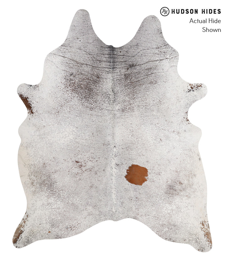 Salt and Pepper Black XX-Large Brazilian Cowhide Rug 7'10"H x 6'5"W #86042 by Hudson Hides