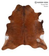 Medium Brindle X-Large Brazilian Cowhide Rug 6'5"H x 6'3"W #86044 by Hudson Hides