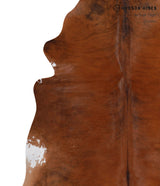 Medium Brindle X-Large Brazilian Cowhide Rug 6'5"H x 6'3"W #86044 by Hudson Hides