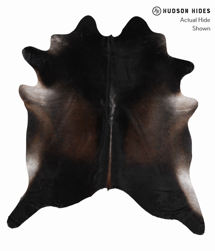 Dark Grey X-Large Brazilian Cowhide Rug 7'0"H x 6'5"W #86095 by Hudson Hides