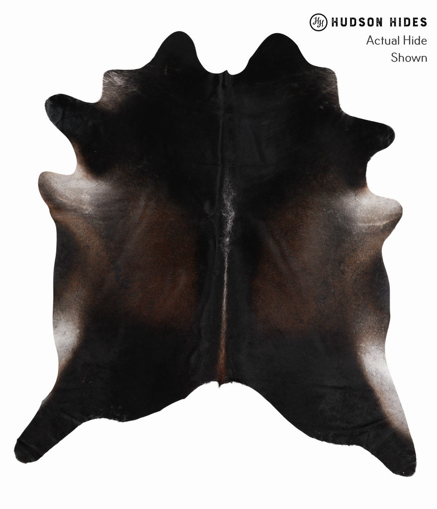 Dark Grey X-Large Brazilian Cowhide Rug 7'0"H x 6'5"W #86095 by Hudson Hides