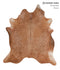 Solid Brown XX-Large Brazilian Cowhide Rug 7'7