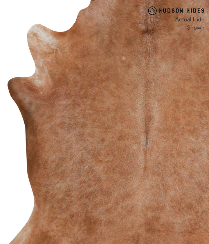 Solid Brown XX-Large Brazilian Cowhide Rug 7'7"H x 6'8"W #86106 by Hudson Hides