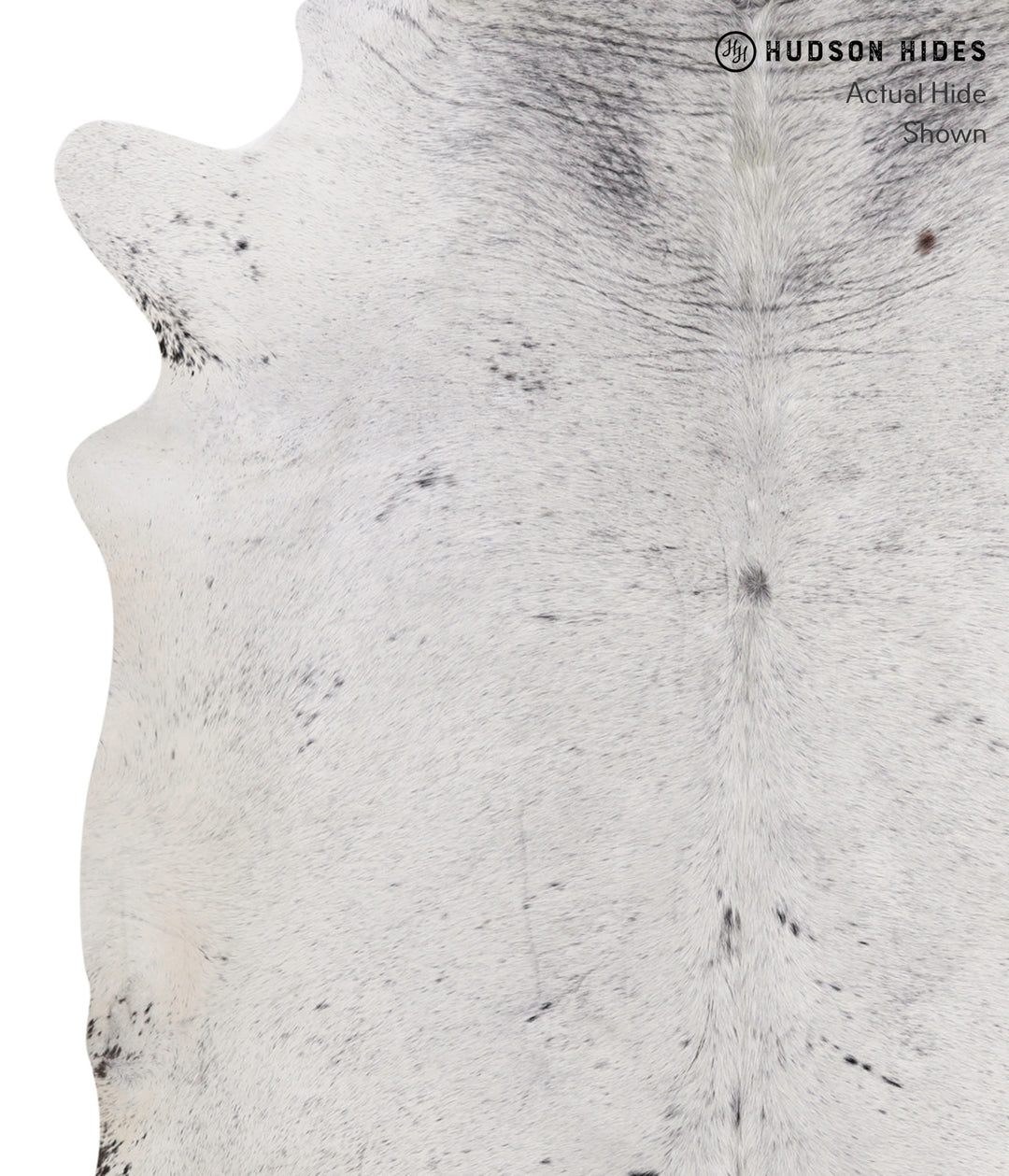 Salt and Pepper Black XX-Large Brazilian Cowhide Rug 7'4"H x 7'1"W #86