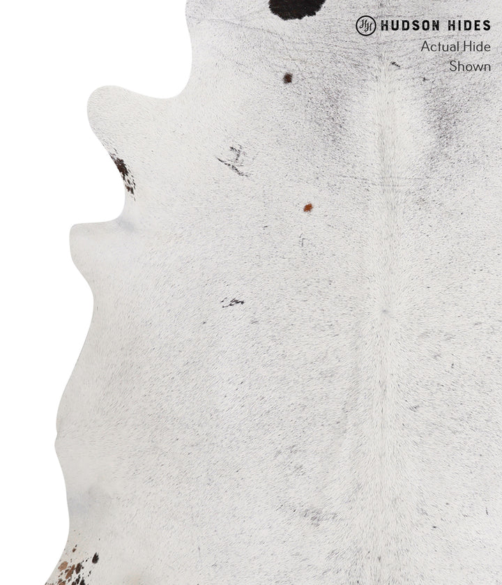 Salt and Pepper Black XX-Large Brazilian Cowhide Rug 8'0"H x 7'2"W #86147 by Hudson Hides