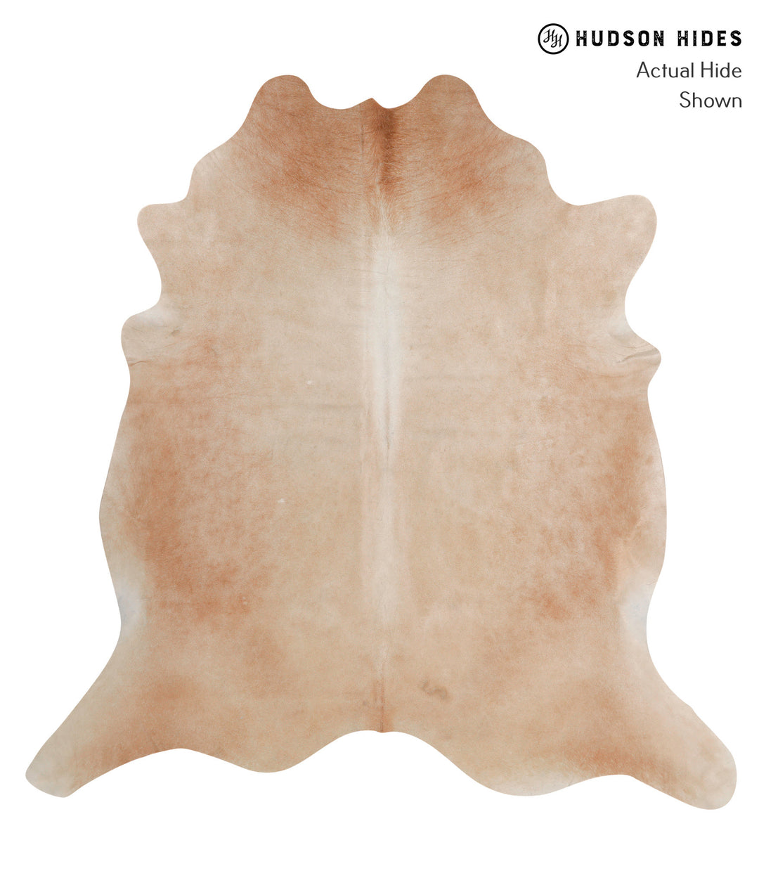 Beige XX-Large Brazilian Cowhide Rug 7'10"H x 7'7"W #86154 by Hudson H