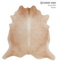 Beige XX-Large Brazilian Cowhide Rug 7'10"H x 7'7"W #86154 by Hudson Hides