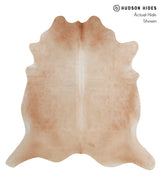 Beige XX-Large Brazilian Cowhide Rug 7'10"H x 7'7"W #86154 by Hudson Hides