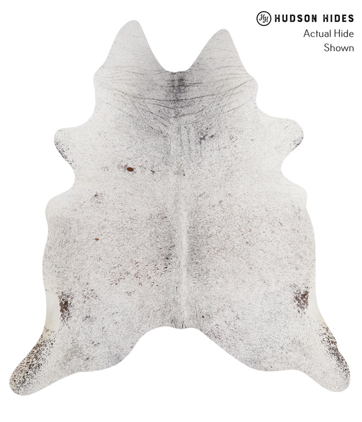 Salt and Pepper Black XX-Large Brazilian Cowhide Rug 7'8"H x 6'11"W #86193 by Hudson Hides