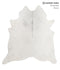 Light Grey XX-Large Brazilian Cowhide Rug 7'8