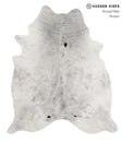 Salt and Pepper Black X-Large Brazilian Cowhide Rug 7'3"H x 6'4"W #86318 by Hudson Hides
