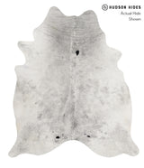 Salt and Pepper Black X-Large Brazilian Cowhide Rug 7'3"H x 6'4"W #86318 by Hudson Hides