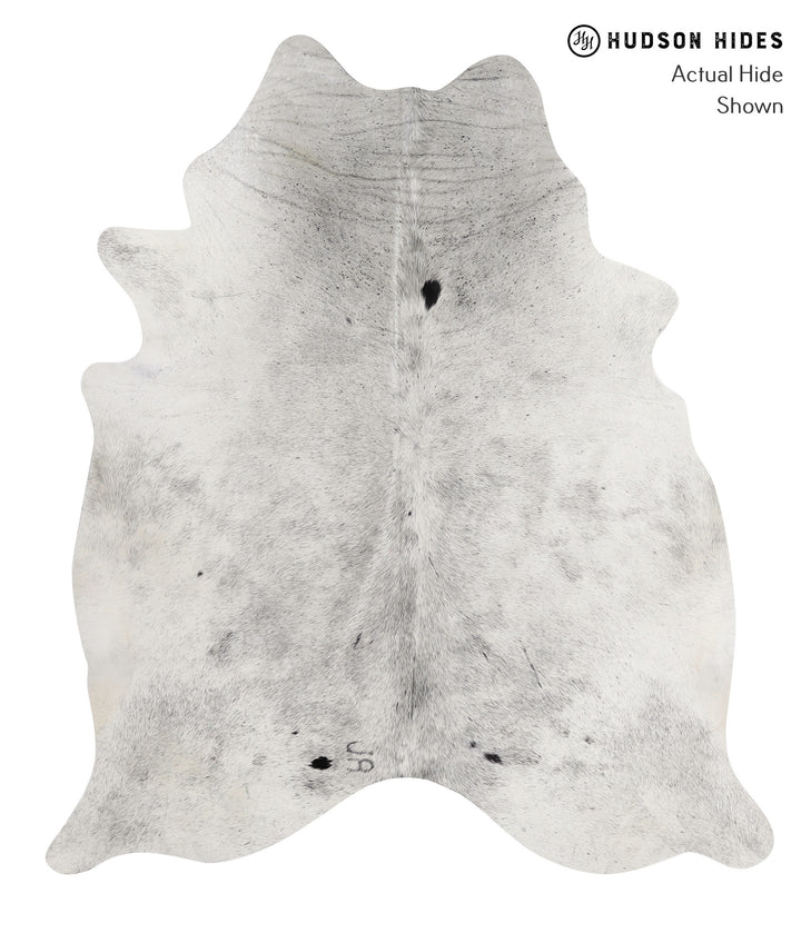 Salt and Pepper Black X-Large Brazilian Cowhide Rug 7'3"H x 6'4"W #86318 by Hudson Hides