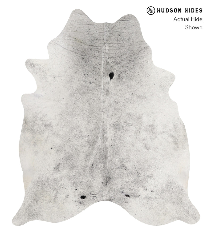 Salt and Pepper Black X-Large Brazilian Cowhide Rug 7'3"H x 6'4"W #86318 by Hudson Hides