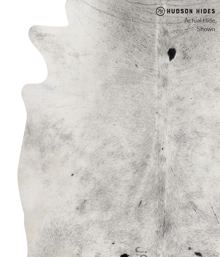 Salt and Pepper Black X-Large Brazilian Cowhide Rug 7'3"H x 6'4"W #86318 by Hudson Hides