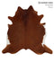 Solid Brown X-Large Brazilian Cowhide Rug 6'5