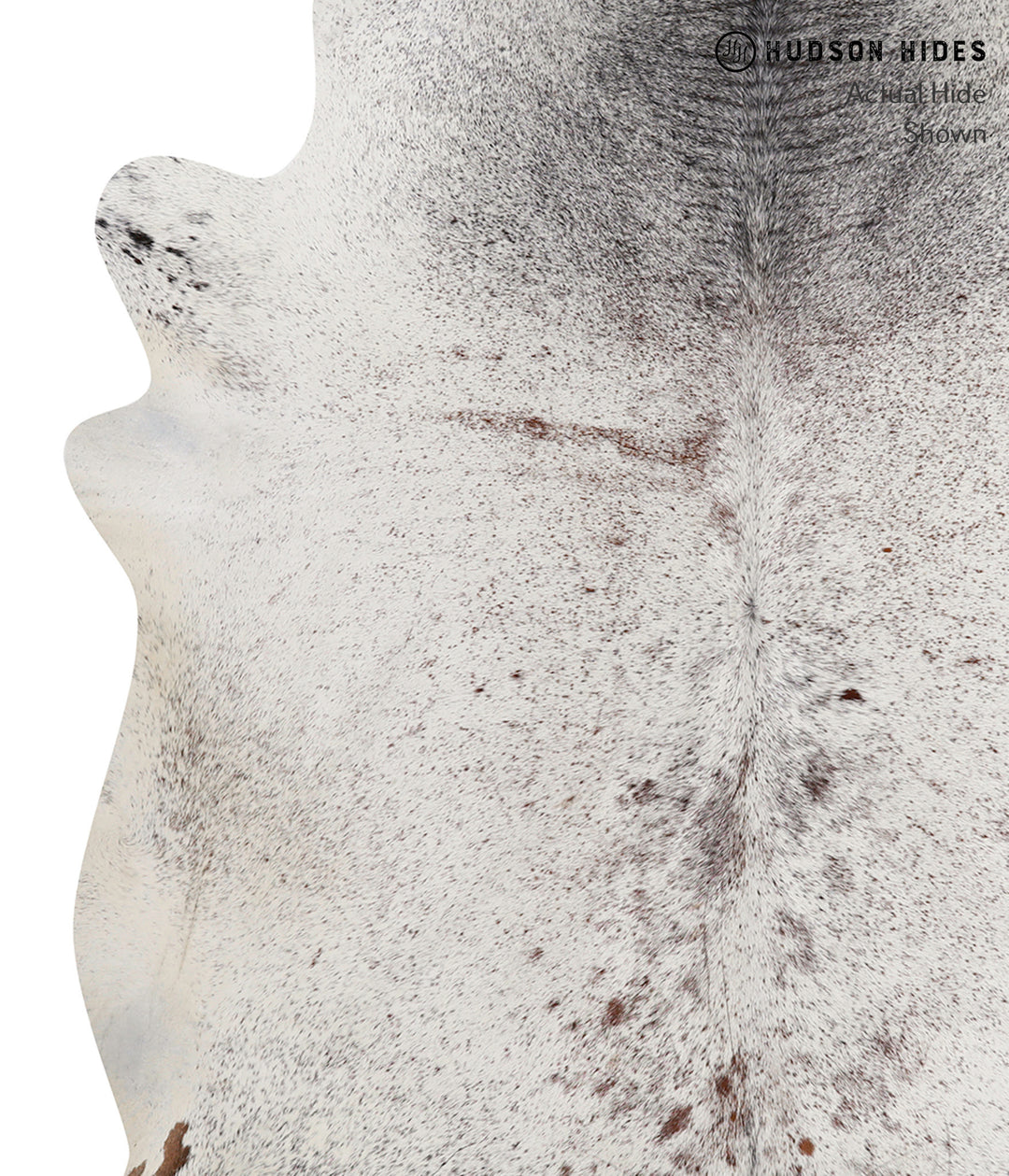 Salt and Pepper Black XX-Large Brazilian Cowhide Rug 7'9"H x 6'5"W #86