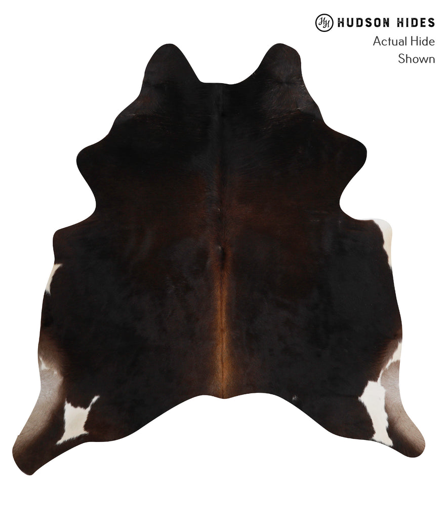 Chocolate Large Brazilian Cowhide Rug 6'5"H x 6'1"W #86369 by Hudson Hides